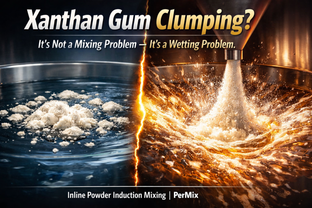 Mixing Xanthan Gums Clump Free - Industrial Mixers UK